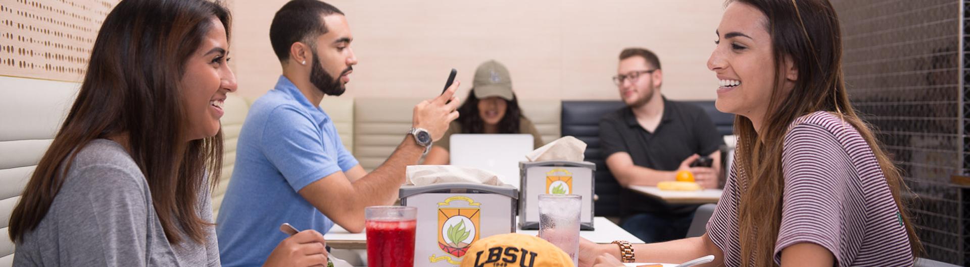 Students Eating at Campus Dining Hall