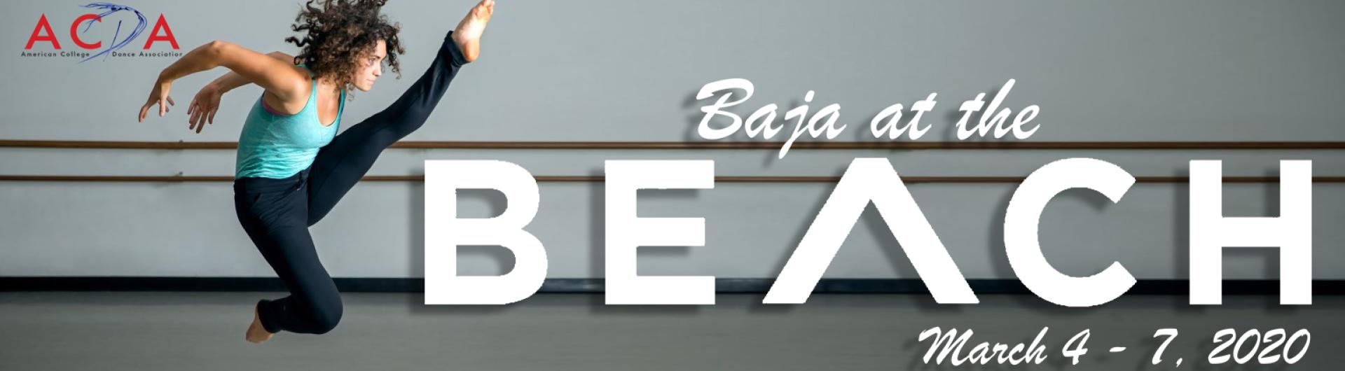 Dancer jumping. ACDA Baja at the Beach March 4-7, 2020