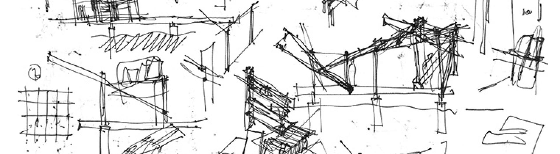 design sketches for the Apiary