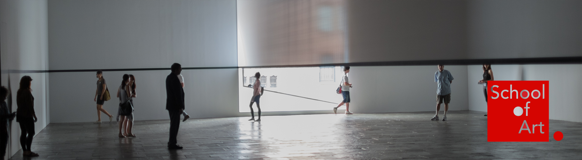 Scrim installation by artist Robert Irwin at the Whitney Museum of American Art, 2013
