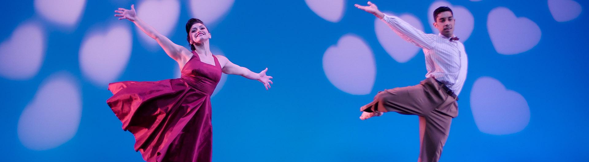 CSULB students performing a dance on stage