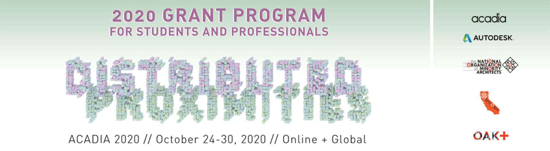 Distributed Proximities 2020 Grant Program