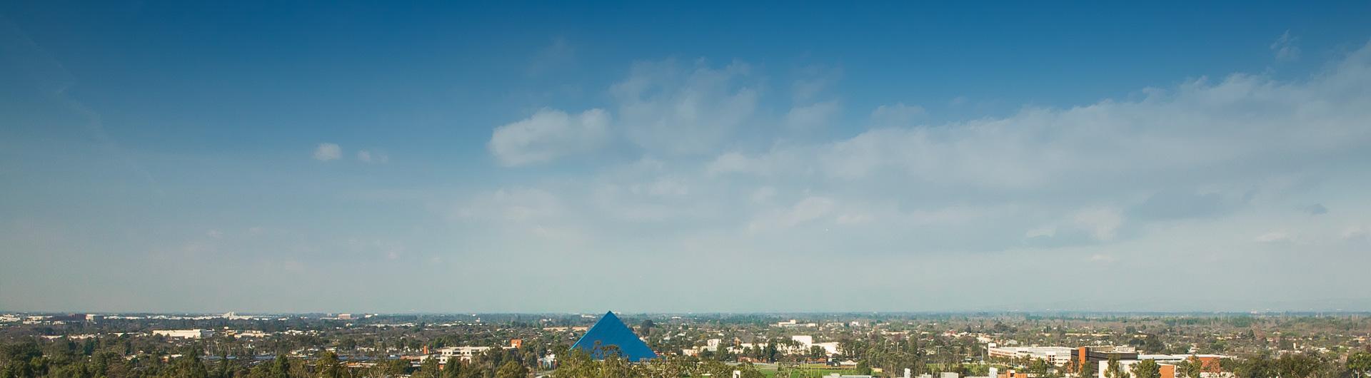 aerial view of long beach