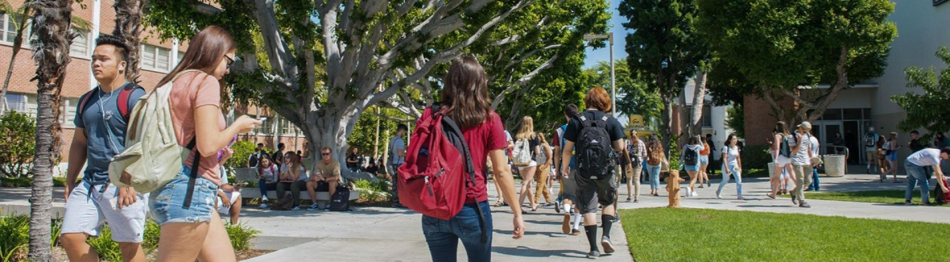 Students on CSULB Campus