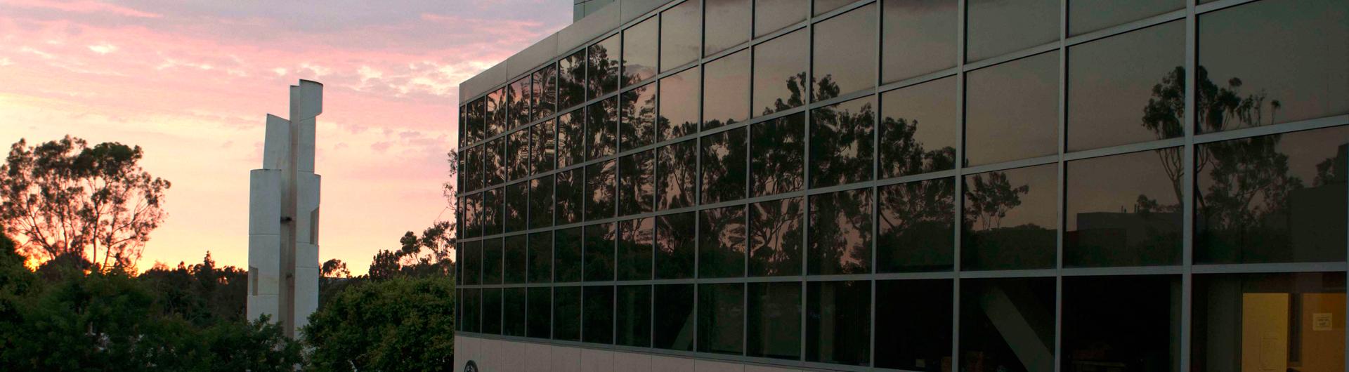 Carlson Bloc Tower at sunset