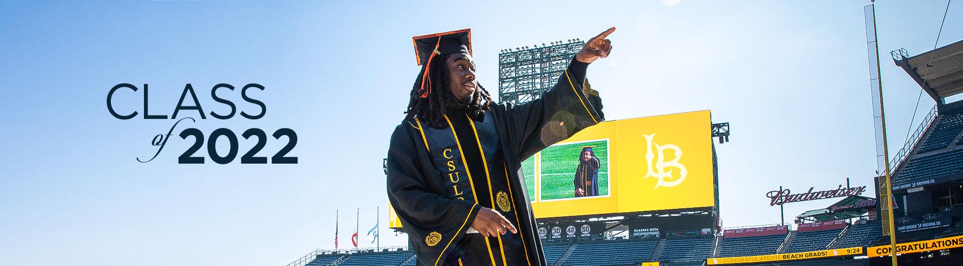 CSULB Graduate at Angel Stadium