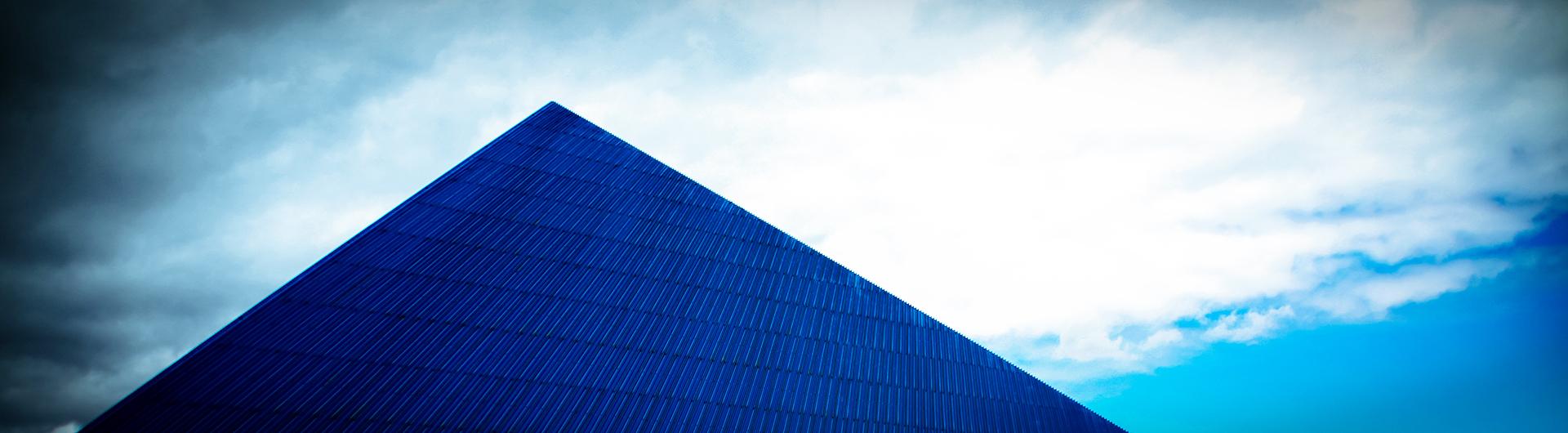 Walter Pyramid on a Cloudy Day