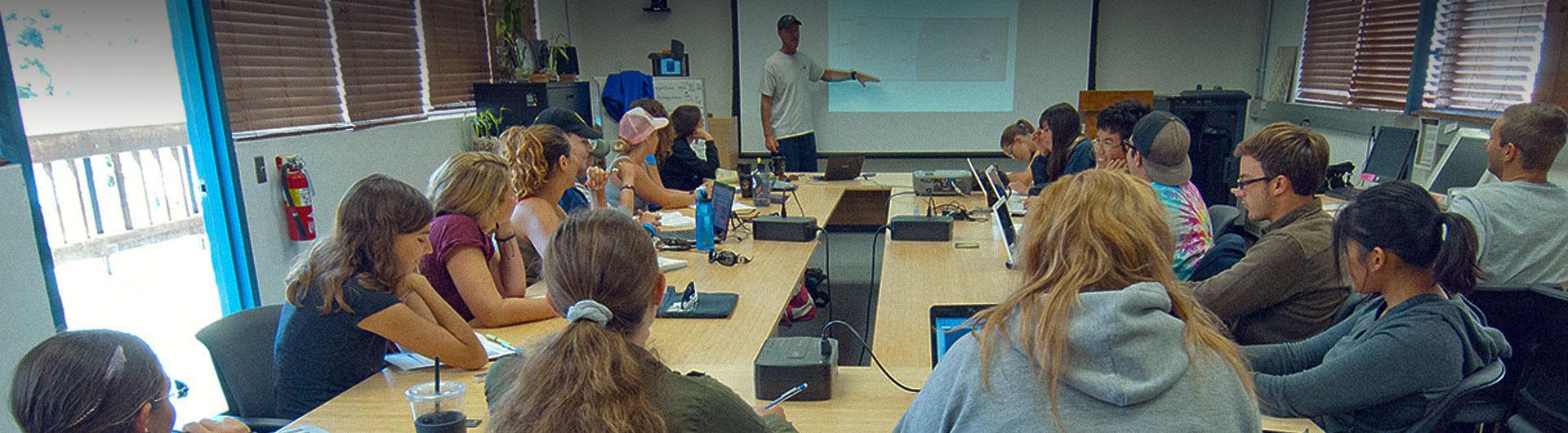 Students at a Marine Biology Workshop