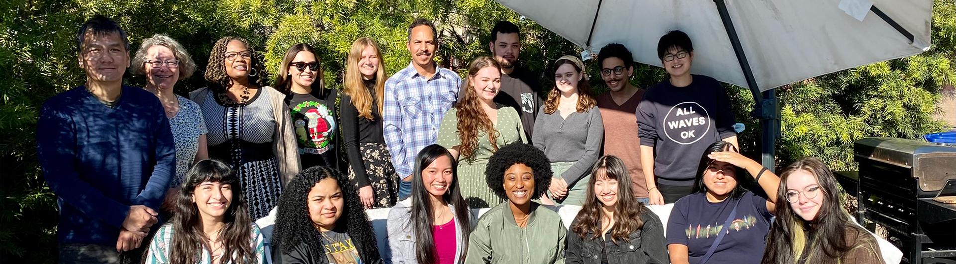 METRIC students and mentors at the 2021 Holiday Mixer