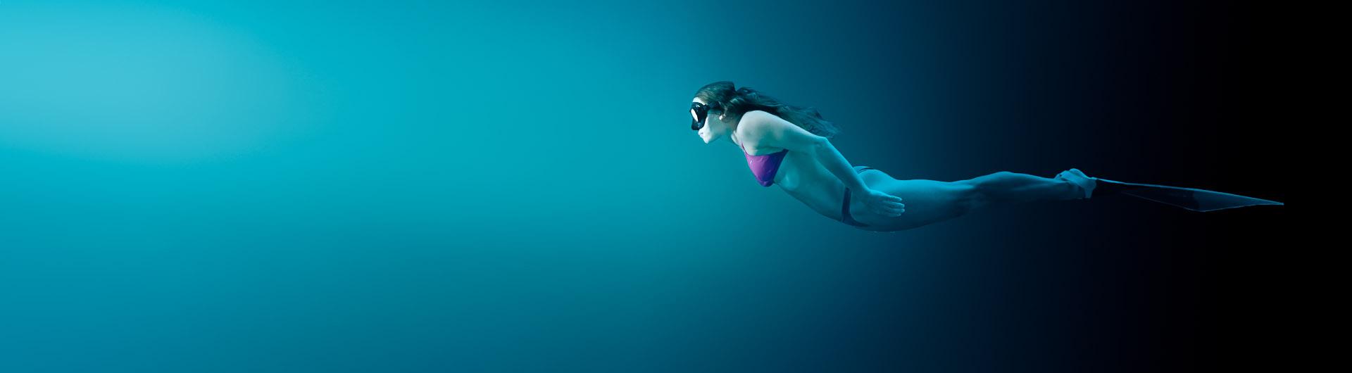 Woman swimming