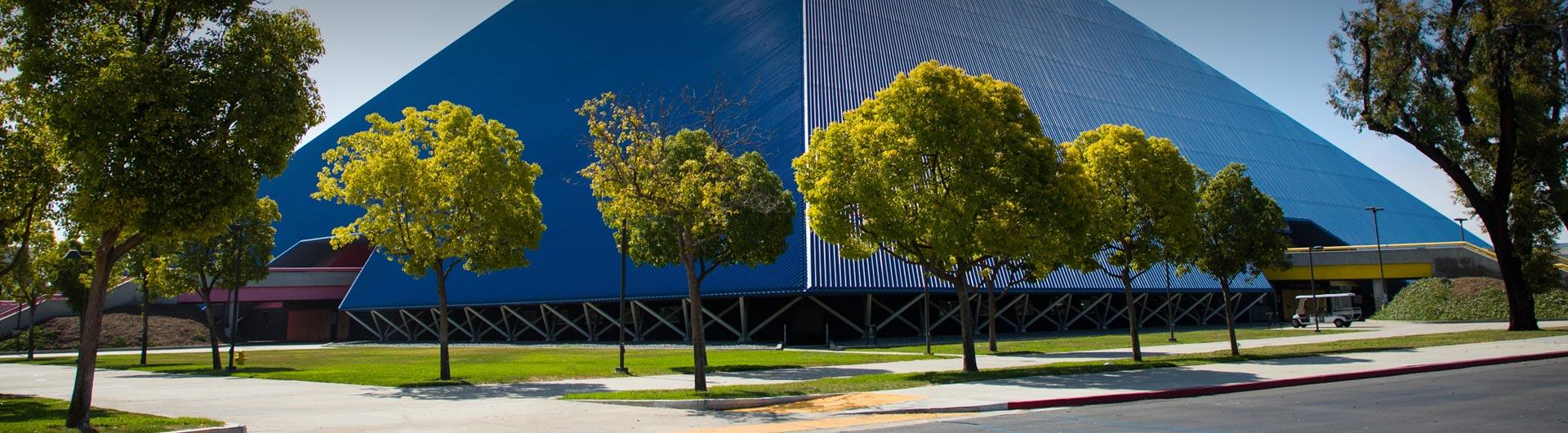 CSULB Pyramid and Trees