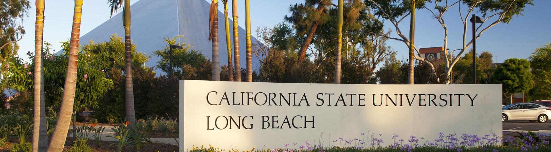 California State University, Long Beach front entrance.