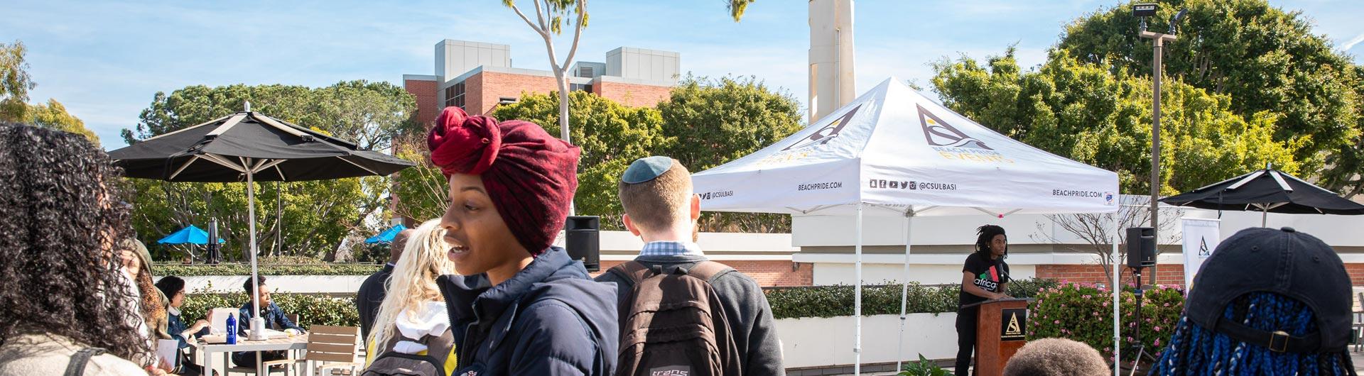 Black history month: students by the student union