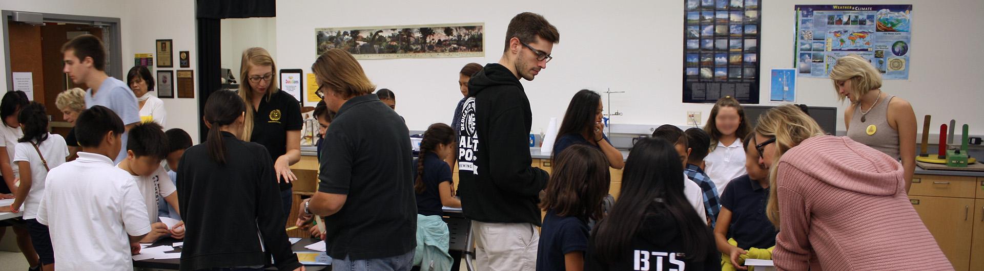 teachers and children in the classroom