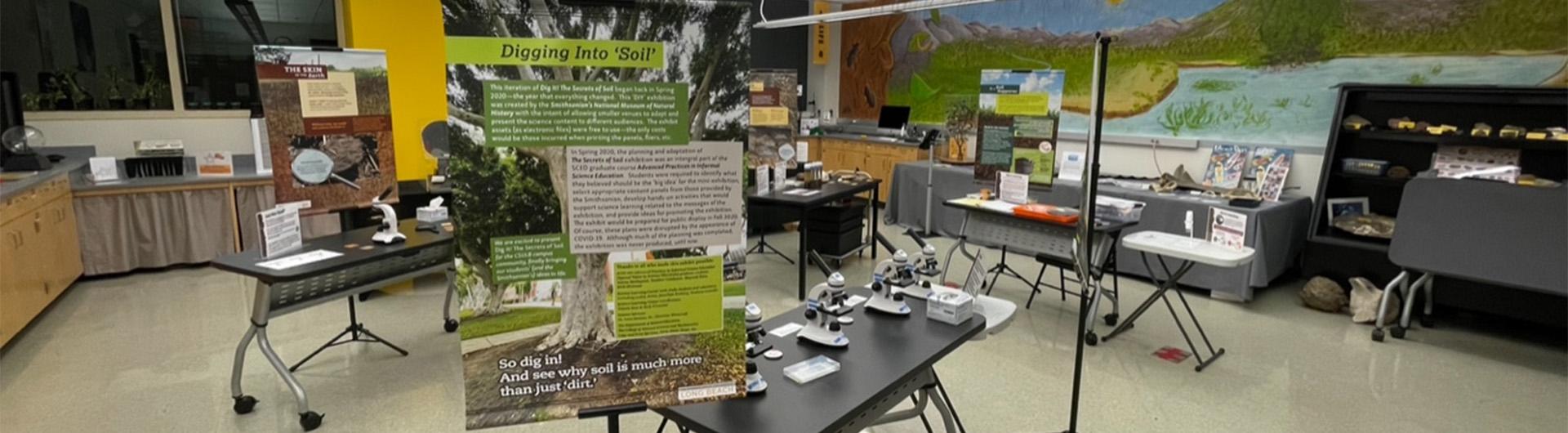 Science Learning Center soil exhibit