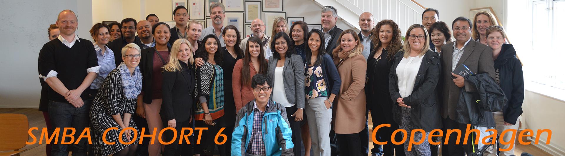 SMBA Cohort 6 Group Photo at Copenhagen