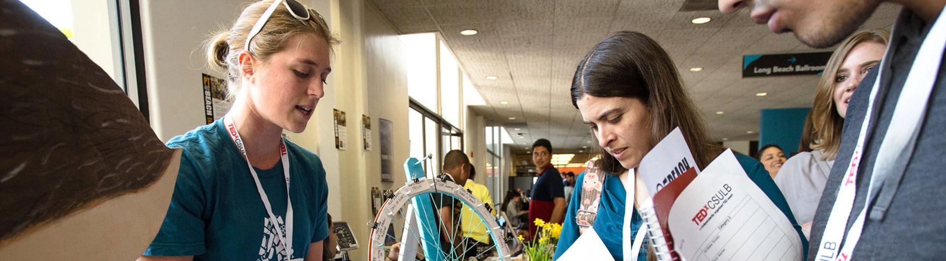 Attendees Receive Help at TEDxCSULB Event