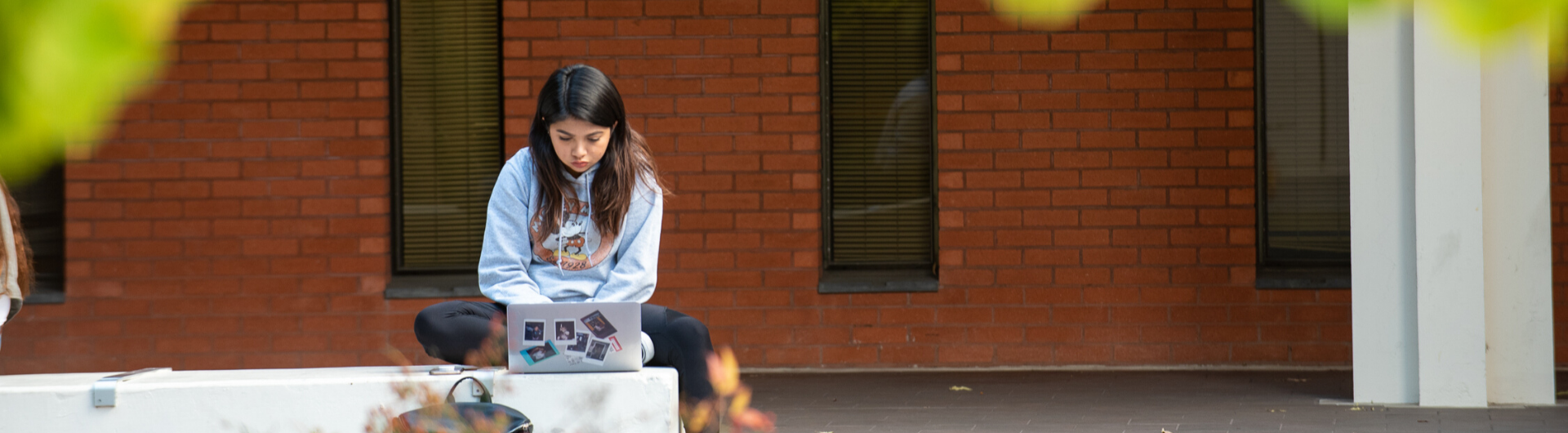 student on laptop