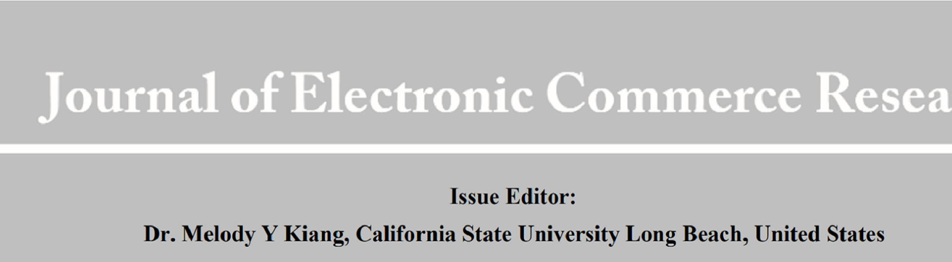 JERC Journal of Electronic Commerce Research