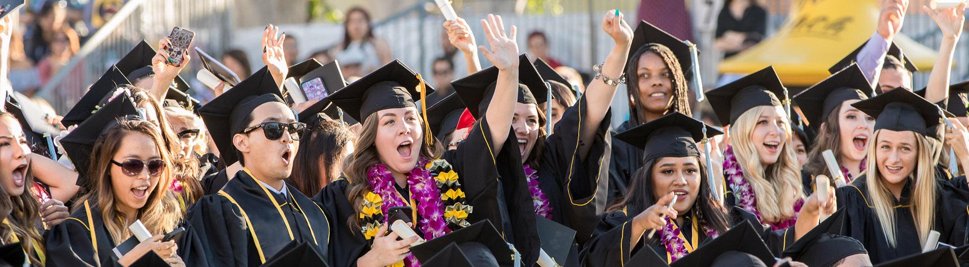 Graduates at Commencement Ceremony