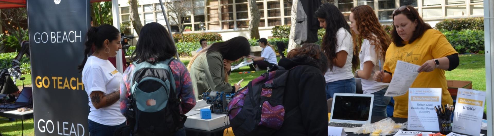 College of Education tent at Giving Day