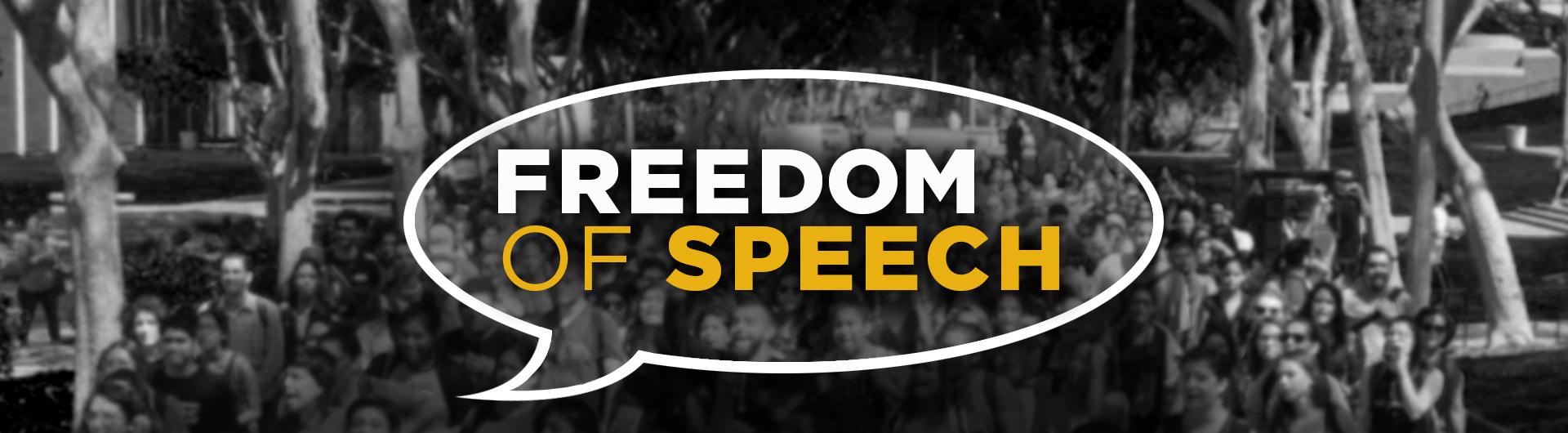 Banner for Free Speech