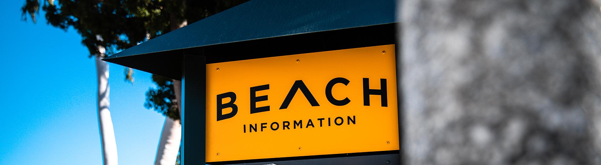Beach Information Sign