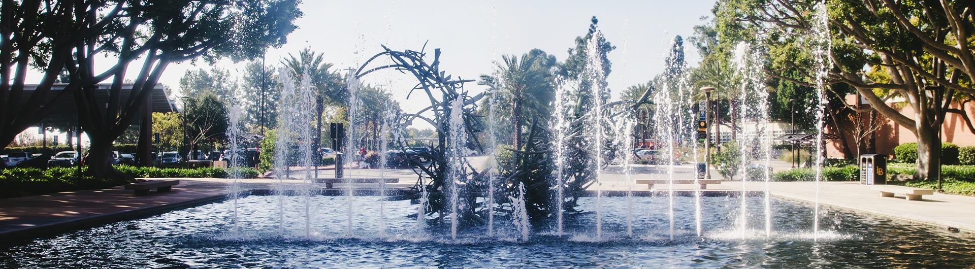 Fountain with sculpture 
