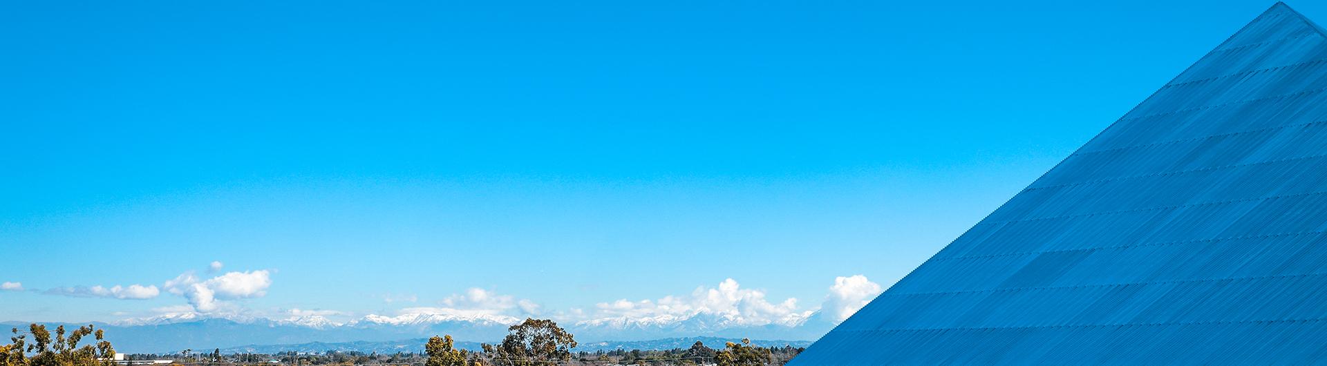 Banner PHOTO of campus includes pyramid