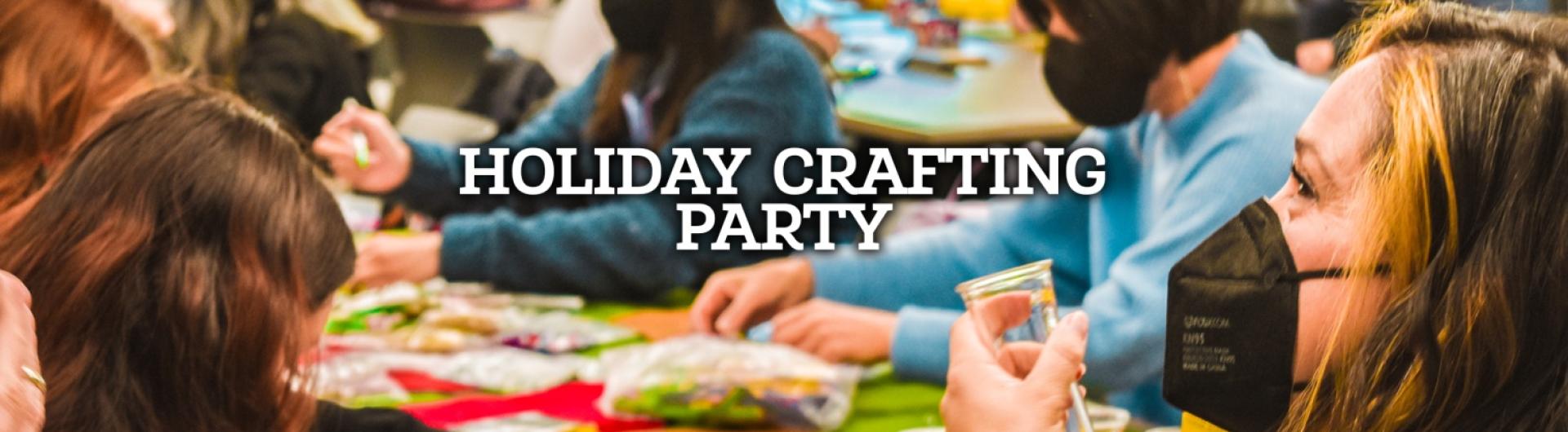 Holiday Crafting Party Banner