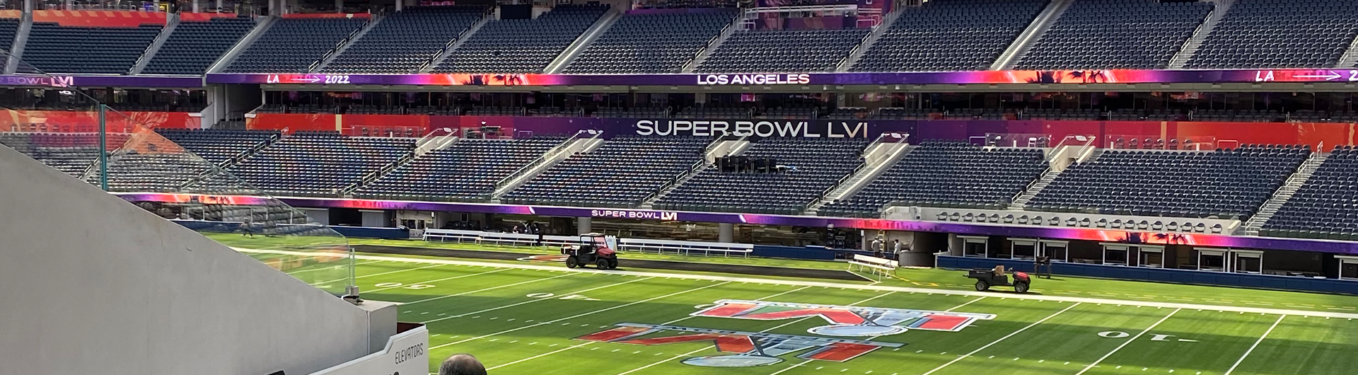 Sofi stadium at Superbowl LVI