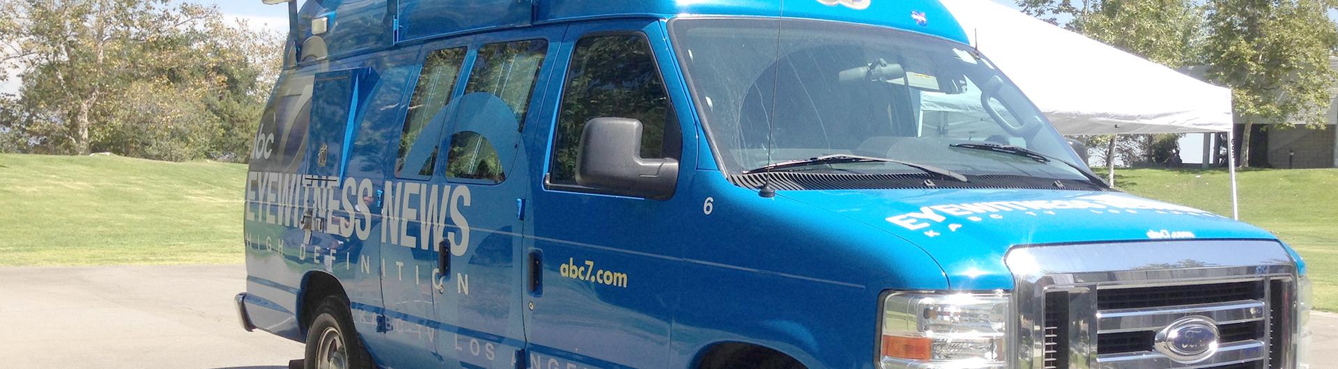 Image of news van