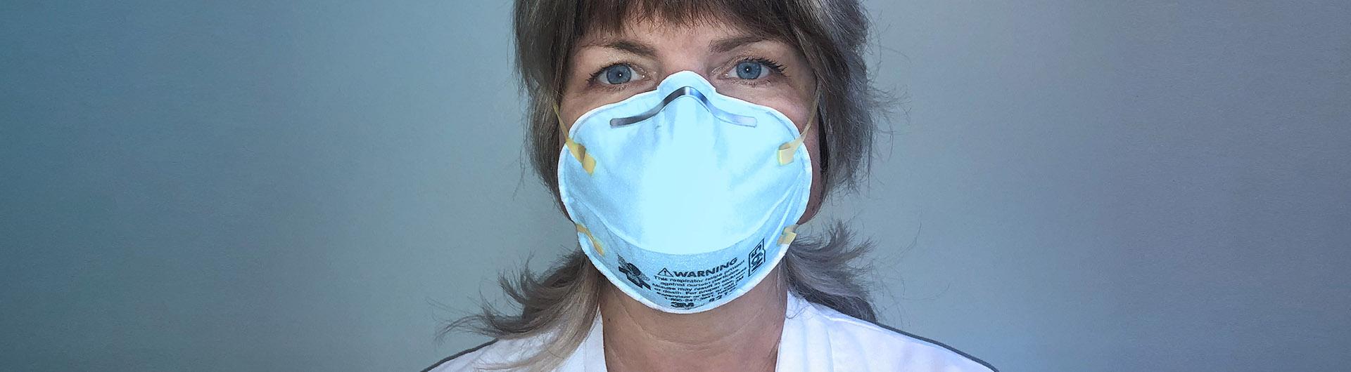 nurse in face mask