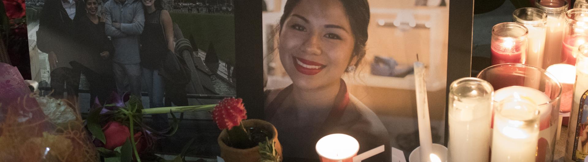 Photo from Nohemi Gonzalez's vigil