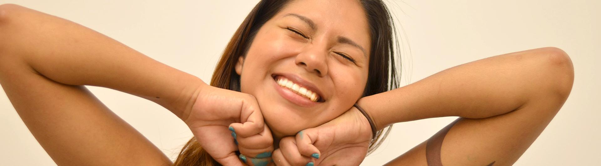 Nohemi Gonzalez with her giant smile