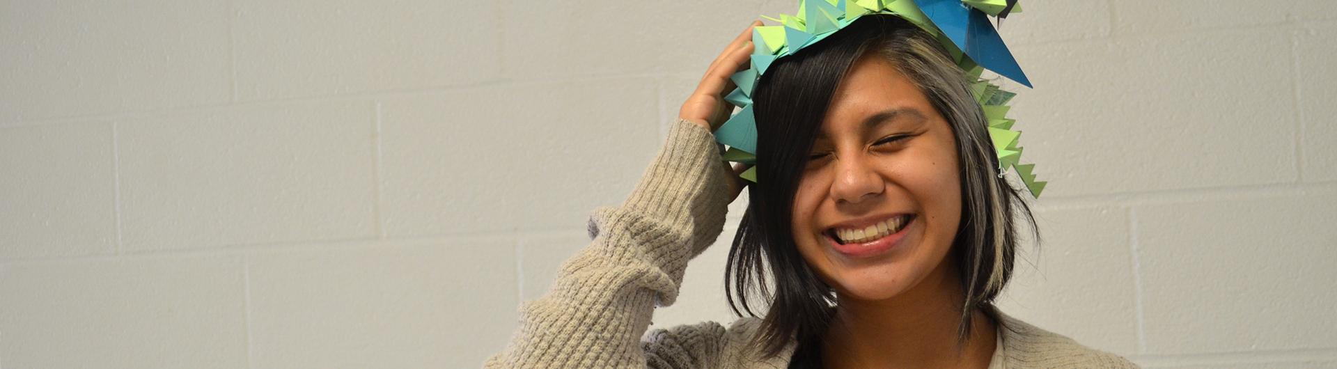 Nohemi Gonzalez with hat project