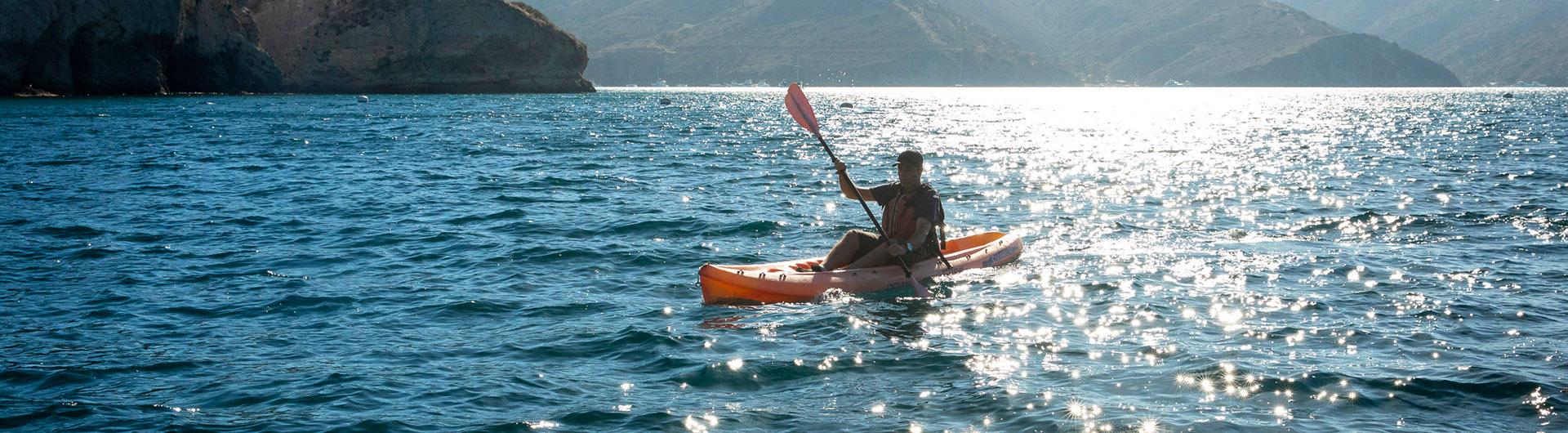 Image of person kayaking
