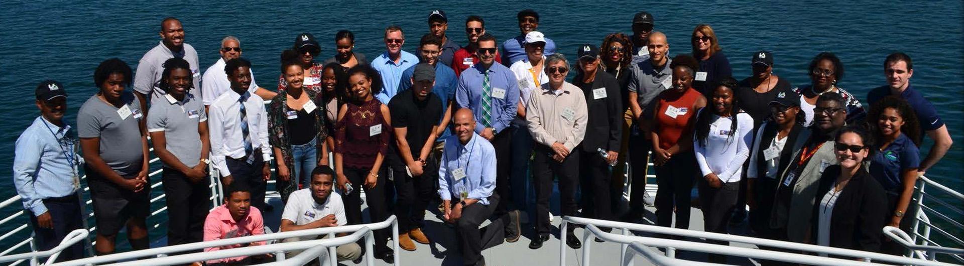 NSBE group photo at POLA