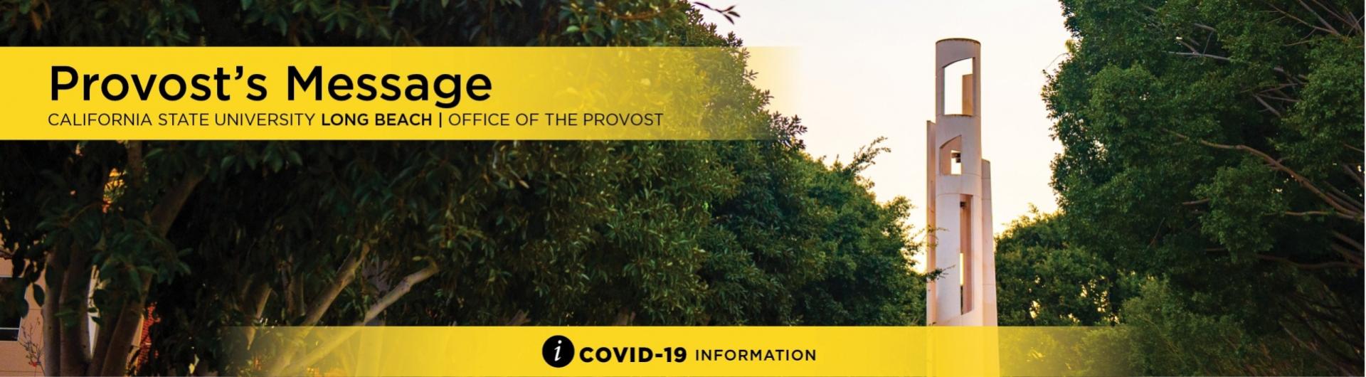 Provost message banner image