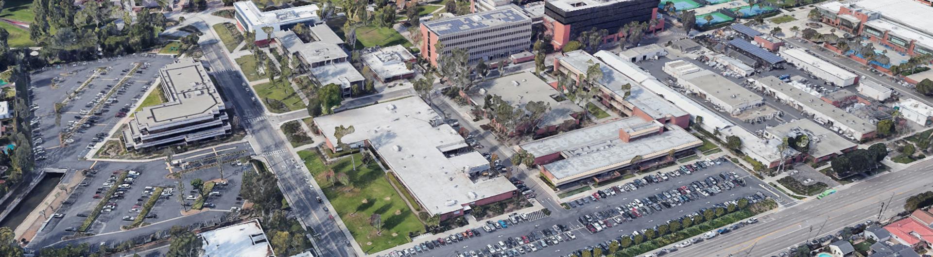 Aerial view of CSULB Department of Design