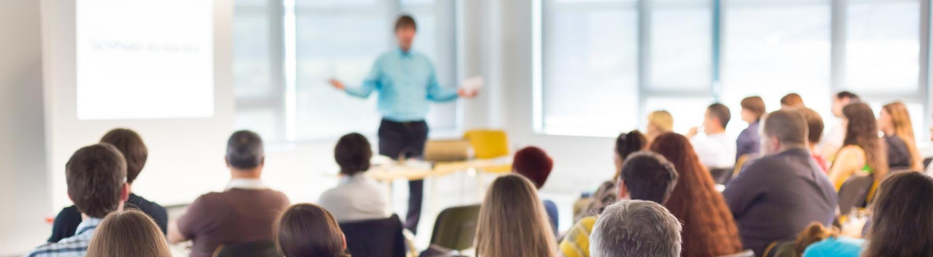 faculty member teaching a class