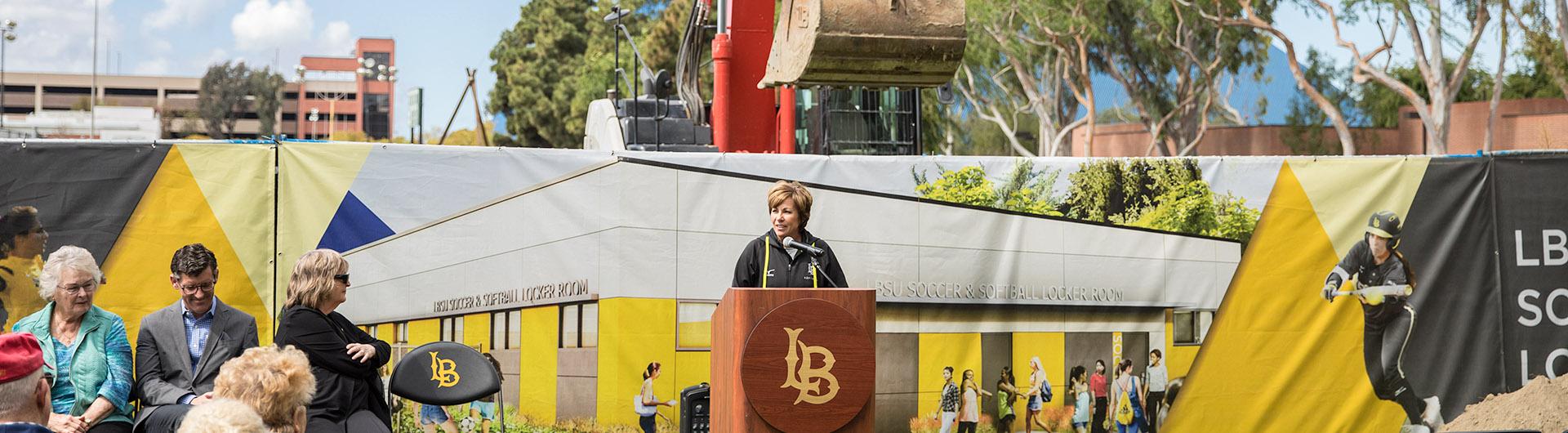 Groundbreaking for soccer, softball clubhouse
