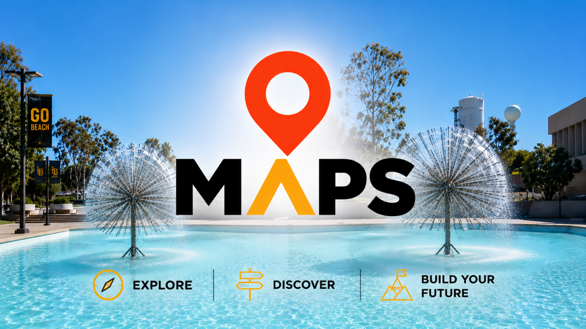 MAPS logo over the Lyman Lough Fountain