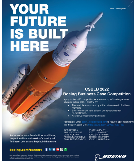 2022 Boeing Case Competition Flyer