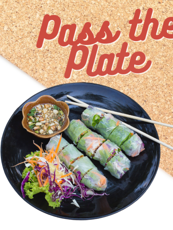 Pass the Plate Spring Rolls Event Graphic 