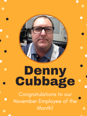 Employee of the Month Denny Cubbage