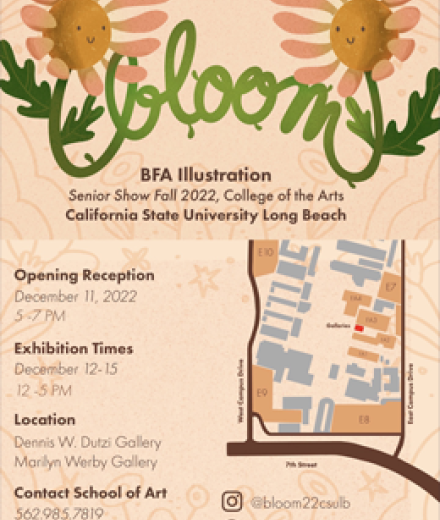 Bloom Exhibition - BFA Illustration Senior Show Fall 2022