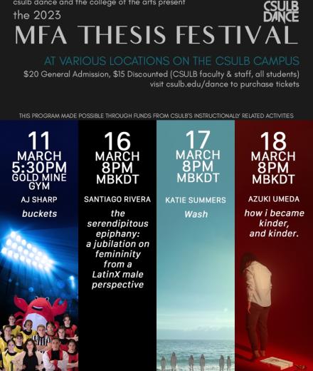 the 2023 MFA Thesis Festival Poster