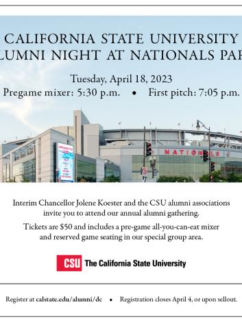 CSU Alumni Night at Nationals Park 