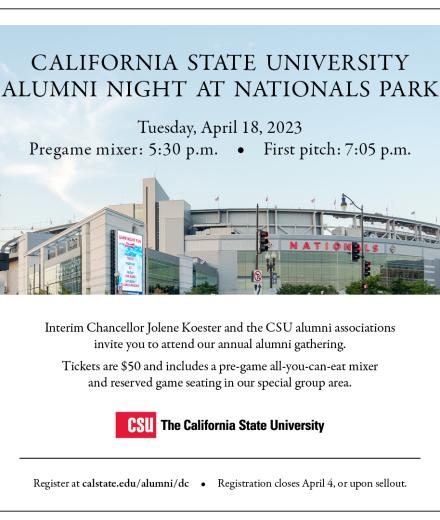 CSU Alumni Night at Nationals Park 